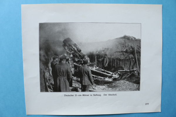 Picture German 21-cm Moerser Artillery Gun 1914-1918 Worldwar WWI